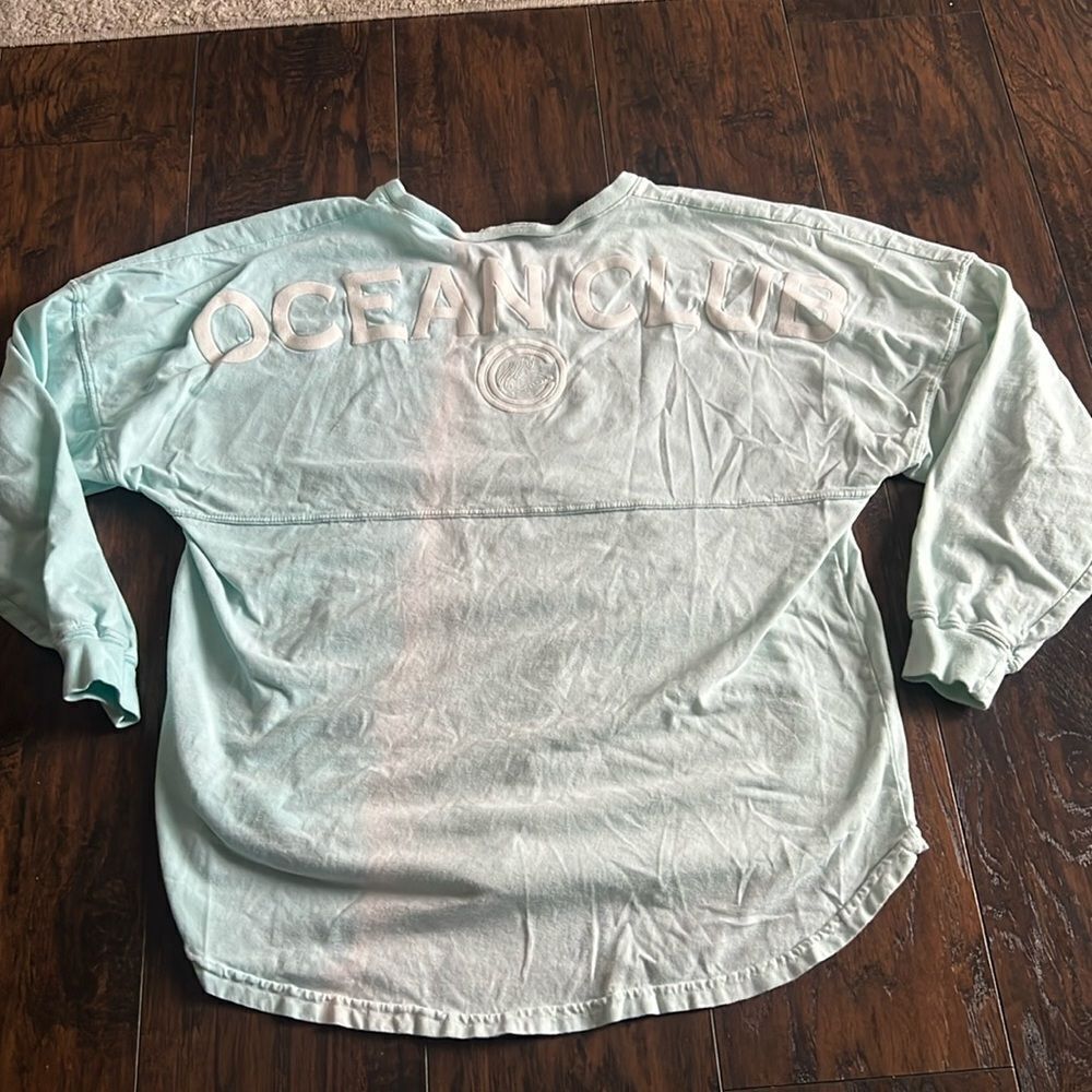 Ocean club‎ size L Spirit jersey light blue white  tie dye in GUc